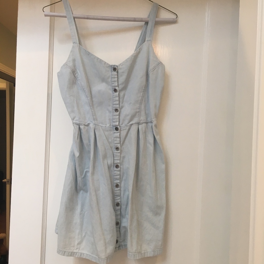 light blue dress